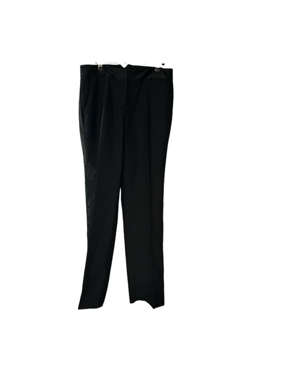 Body by Victoria’s Secret Satin Trousers Pants Floral Pattern Sides 8 Tall Forma